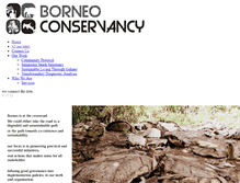 Tablet Screenshot of borneoconservancy.org